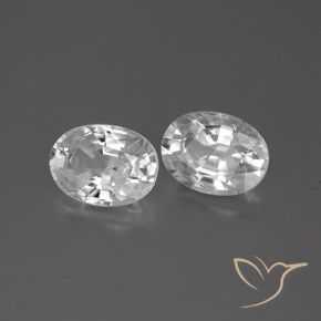 Gemme di Zircone Bianco naturale da 2.64 ct, Ovale, VVS-VS