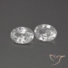 Gemme di Zircone Bianco naturale da 2.44 ct, Ovale, VVS