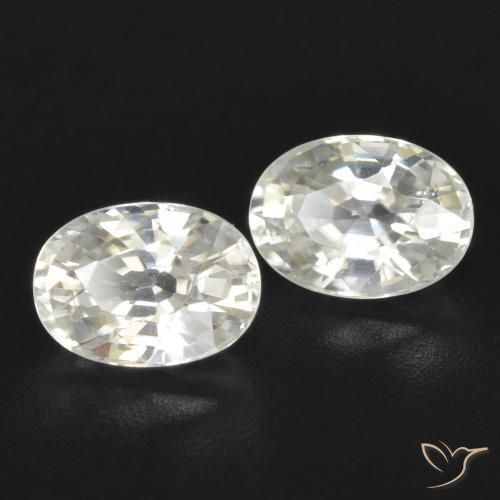 Gemme di Zircone Bianco caldo naturale da 2.87 ct, Ovale, SI