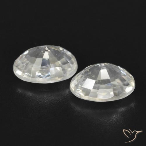 Gemme di Zircone Bianco caldo naturale da 2.87 ct, Ovale, SI
