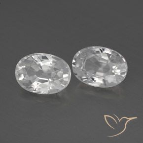 Gemme di Zircone Bianco naturale da 2.87 ct, Ovale, VVS