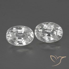 Gemme di Zircone Bianco naturale da 2.93 ct, Ovale, VVS