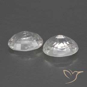 Gemme di Zircone Bianco naturale da 2.82 ct, Ovale, VVS-VS