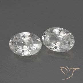 Gemme di Zircone Bianco naturale da 2.39 ct, Ovale, VVS-VS