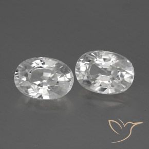 Gemme di Zircone Bianco naturale da 2.86 ct, Ovale, VVS-VS