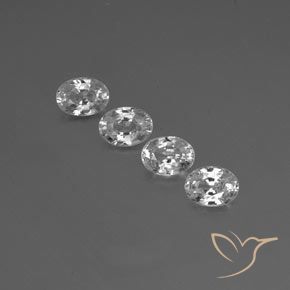 5.15ctw Naturale Bianco trasparente Zircone, Ovale, VS