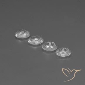Gemme di Zircone Bianco trasparente naturale da 5.15 ct, Ovale, VS