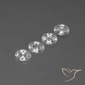 Gemme di Zircone Bianco naturale da 5.39 ct, Ovale, VVS-VS