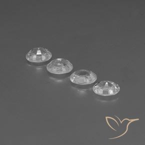 Gemme di Zircone Bianco naturale da 5.39 ct, Ovale, VVS-VS
