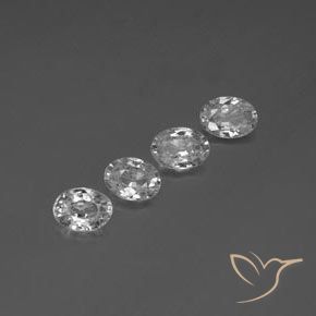 Gemme di Zircone Bianco trasparente naturale da 4.75 ct, Ovale, VVS-VS