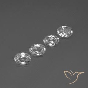 Gemme di Zircone Bianco trasparente naturale da 4.89 ct, Ovale, VVS-VS