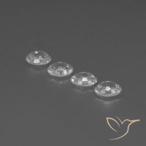 Gemme di Zircone Bianco trasparente naturale da 4.89 ct, Ovale, VVS-VS