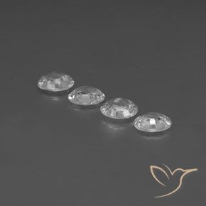 Gemme di Zircone Bianco trasparente naturale da 4.61 ct, Ovale, VVS-VS