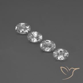 4.79ctw Naturale Bianco trasparente Zircone, Ovale, VS