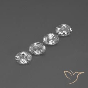 Gemme di Zircone Bianco trasparente naturale da 4.79 ct, Ovale, VS