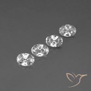 Gemme di Zircone Bianco trasparente naturale da 5.45 ct, Ovale, VVS-VS
