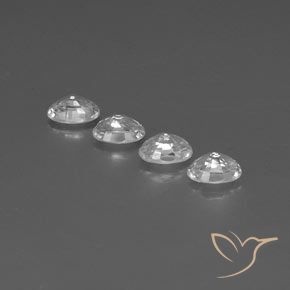 Gemme di Zircone Bianco trasparente naturale da 5.45 ct, Ovale, VVS-VS