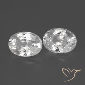 Gemme di Zircone Bianco naturale da 2.69 ct, Ovale, VVS