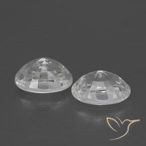 Gemme di Zircone Bianco naturale da 2.69 ct, Ovale, VVS