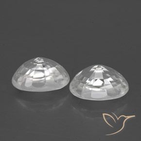 Gemme di Zircone Bianco naturale da 3.07 ct, Ovale, VVS