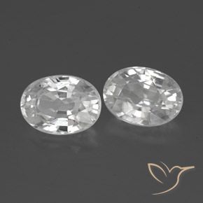 Gemme di Zircone Bianco naturale da 2.80 ct, Ovale, VVS