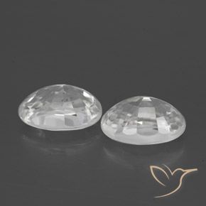 Gemme di Zircone Bianco naturale da 2.80 ct, Ovale, VVS