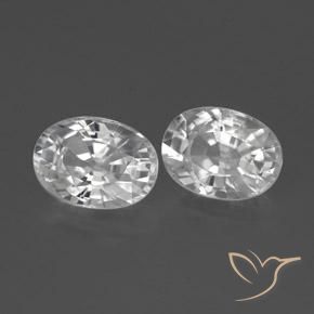 Gemme di Zircone Bianco naturale da 2.73 ct, Ovale, VVS