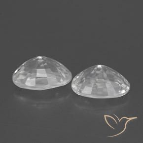 Gemme di Zircone Bianco naturale da 2.73 ct, Ovale, VVS