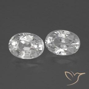 Gemme di Zircone Bianco naturale da 2.90 ct, Ovale, VVS