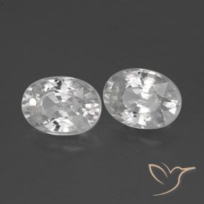 Gemme di Zircone Bianco naturale da 2.68 ct, Ovale, VS