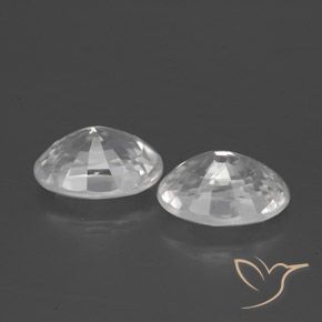 Gemme di Zircone Bianco naturale da 2.68 ct, Ovale, VS