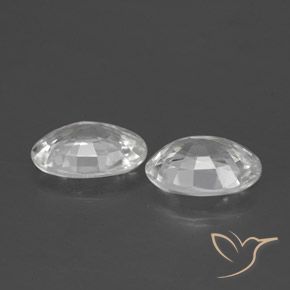 Gemme di Zircone Bianco naturale da 2.30 ct, Ovale, VS