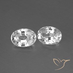 Gemme di Zircone Bianco naturale da 2.61 ct, Ovale, VVS