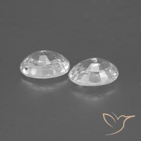 Gemme di Zircone Bianco naturale da 2.61 ct, Ovale, VVS
