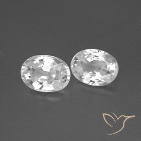 Gemme di Zircone Bianco naturale da 2.45 ct, Ovale, VVS