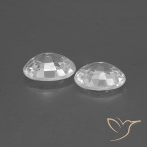 Gemme di Zircone Bianco naturale da 2.45 ct, Ovale, VVS