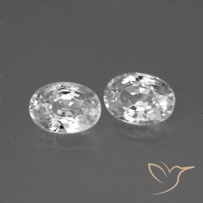 Gemme di Zircone Bianco naturale da 2.78 ct, Ovale, VVS
