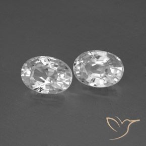 Gemme di Zircone Bianco naturale da 2.73 ct, Ovale, VS