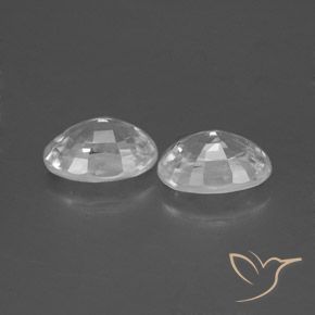 Gemme di Zircone Bianco naturale da 2.73 ct, Ovale, VS