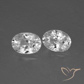 Gemme di Zircone Bianco trasparente naturale da 2.68 ct, Ovale, VS
