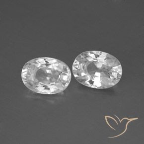 Gemme di Zircone Bianco trasparente naturale da 2.59 ct, Ovale, VS