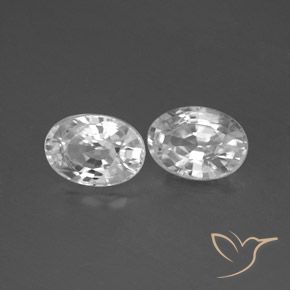 Gemme di Zircone Bianco naturale da 2.57 ct, Ovale, VVS