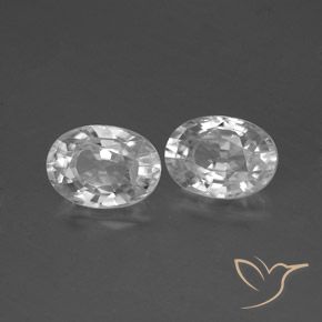 Gemme di Zircone Bianco naturale da 2.69 ct, Ovale, VS