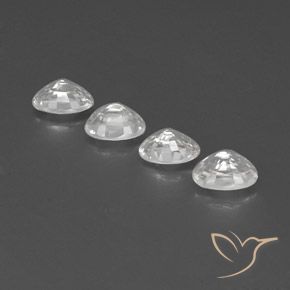 Gemme di Zircone Bianco naturale da 5.46 ct, Ovale, VS