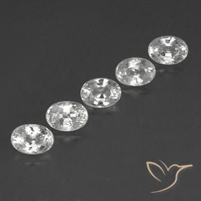 Gemme di Zircone Bianco trasparente naturale da 7.48 ct, Ovale, VVS-VS