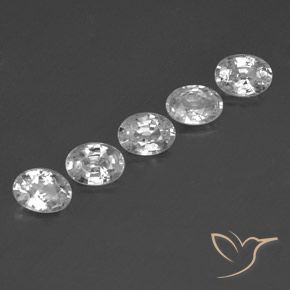 Gemme di Zircone Bianco naturale da 5.82 ct, Ovale, VS