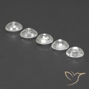 Gemme di Zircone Bianco naturale da 7.07 ct, Ovale, VVS-VS