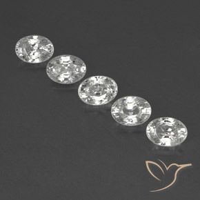 6.51ctw Naturale Bianco trasparente Zircone, Ovale, VVS-VS