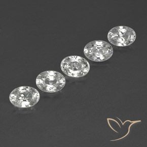 Gemme di Zircone Bianco trasparente naturale da 6.51 ct, Ovale, VVS-VS