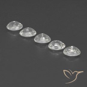 Gemme di Zircone Bianco trasparente naturale da 6.51 ct, Ovale, VVS-VS